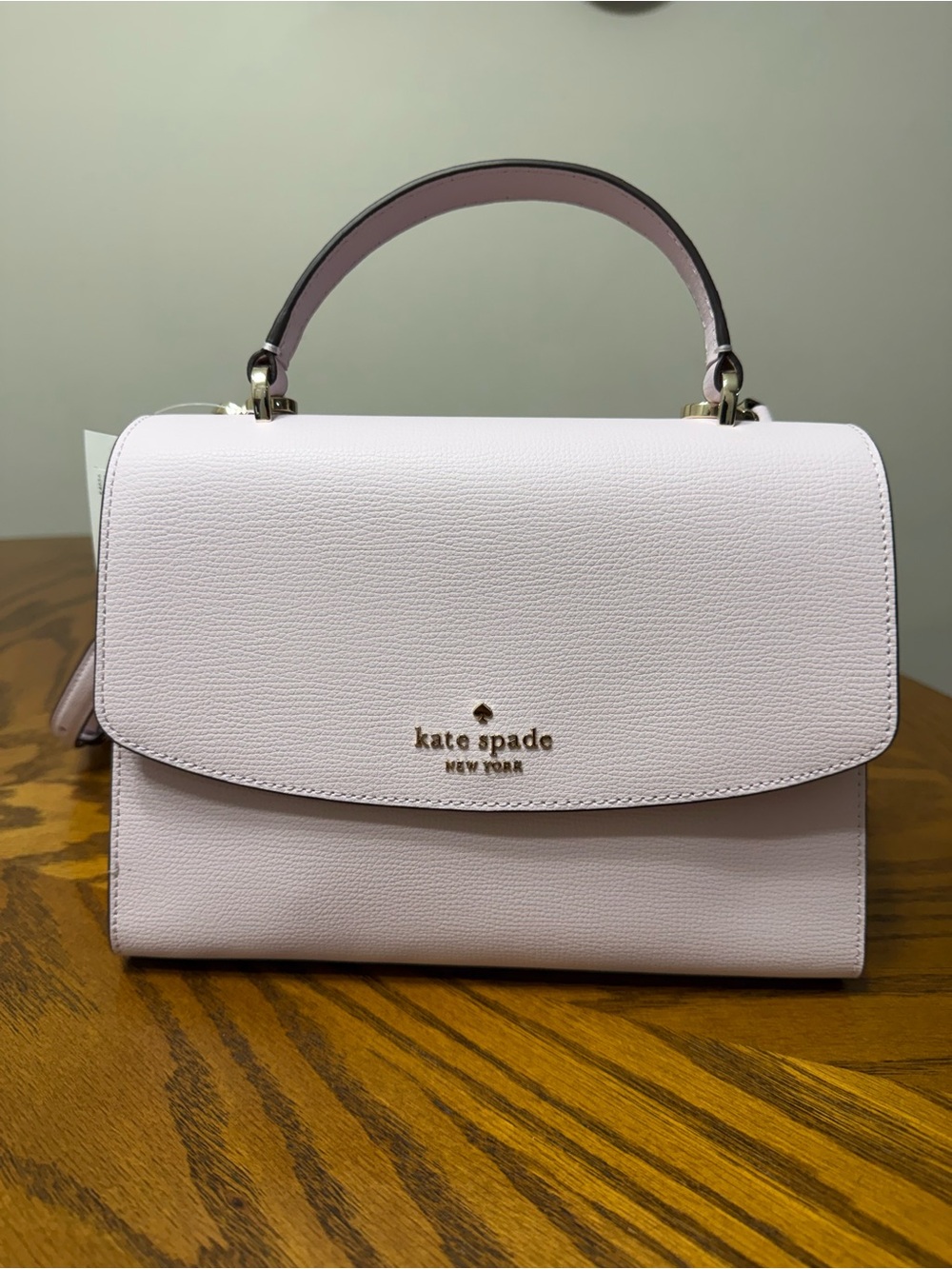 kate spade Pale Amethyst Top-Handle Satchel with Gold Accents